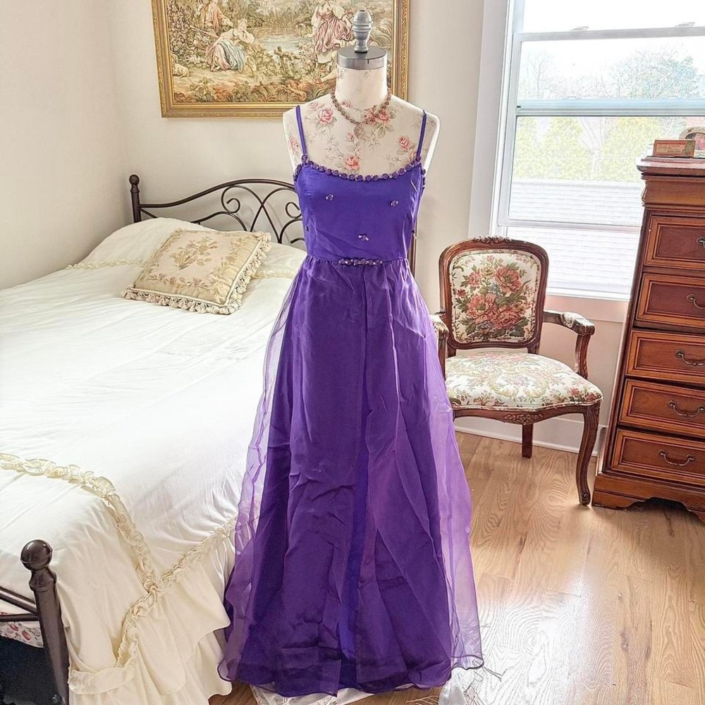 purple fairy prom dress